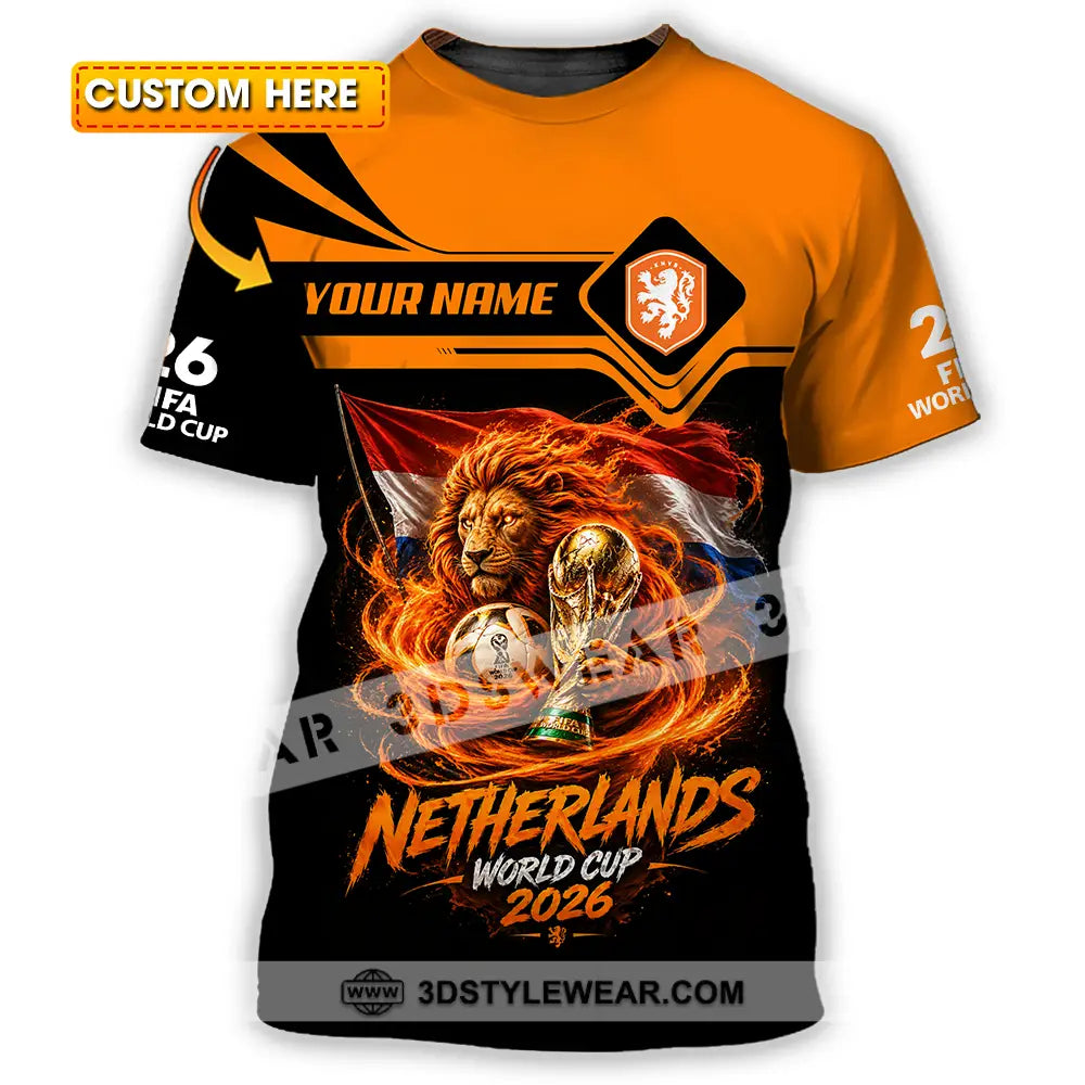 Unisex Shirt - Custom Netherlands World Cup 2026 Shirt - T-shirt