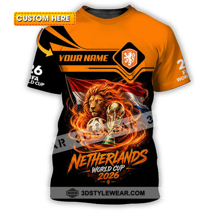 Unisex Shirt - Custom Netherlands World Cup 2026 Shirt - T-shirt