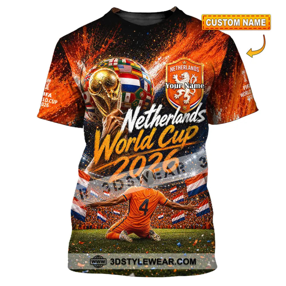 Unisex Shirt - Custom Netherlands World Cup 2026 Shirt - T-shirt