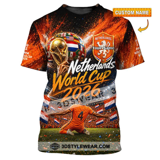 Unisex Shirt - Custom Netherlands World Cup 2026 Shirt style option 1