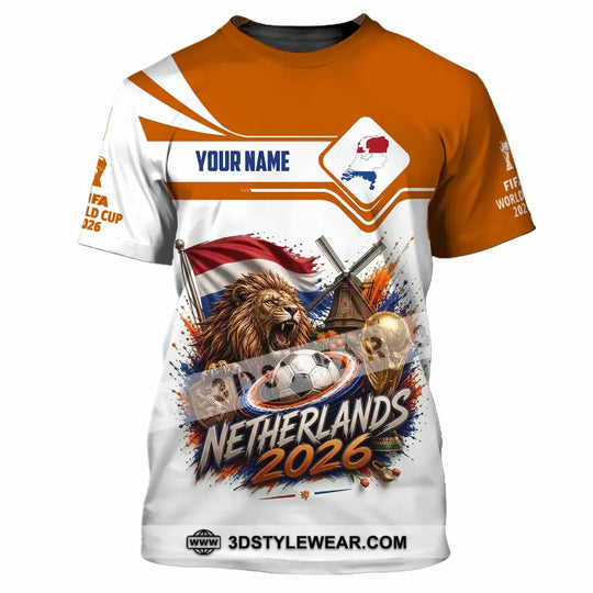 Unisex Shirt - Custom Netherlands World Cup 2026 Shirt style option 4