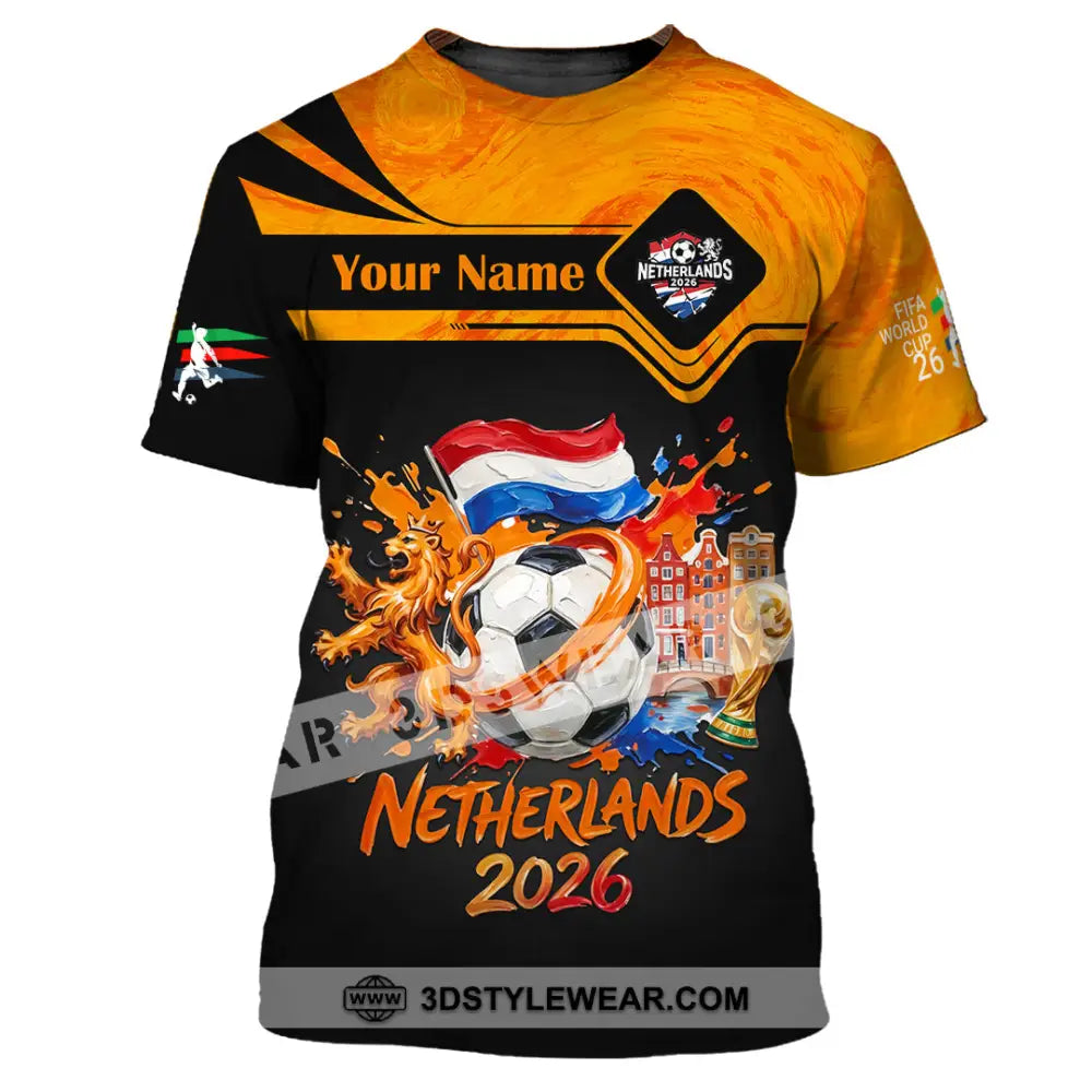 Unisex Shirt - Custom Netherlands World Cup 2026 Shirt - T-Shirt / S - T-shirt