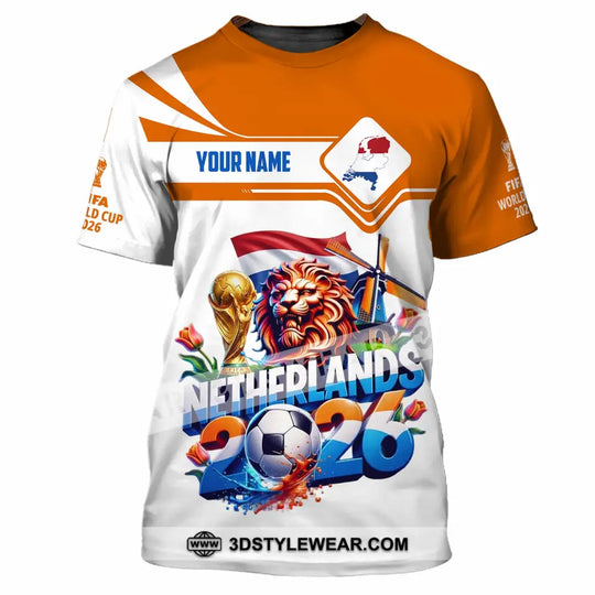 Unisex Shirt - Custom Netherlands World Cup 2026 Shirt style option 4