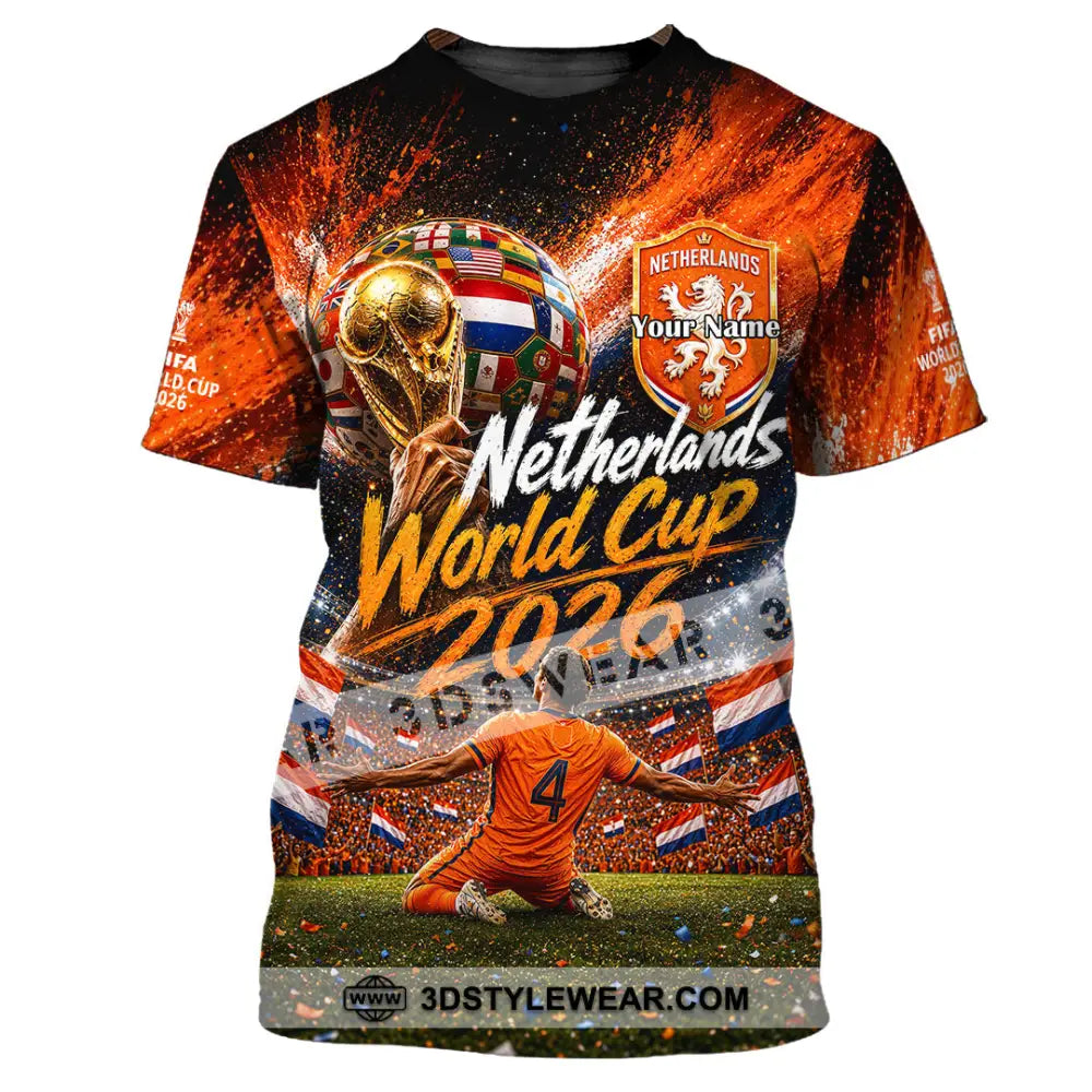 Unisex Shirt - Custom Netherlands World Cup 2026 Shirt - T-Shirt / S - T-shirt