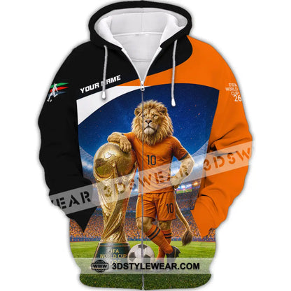 Unisex Shirt - Custom Netherlands World Cup 2026 Shirt - Zipper Hoodie / S - T-shirt