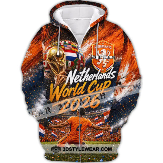 Unisex Shirt - Custom Netherlands World Cup 2026 Shirt style option 3