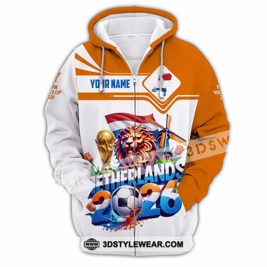 Unisex Shirt - Custom Netherlands World Cup 2026 Shirt style option 3
