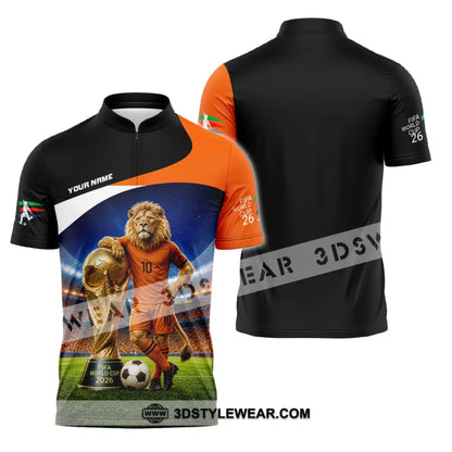 Unisex Shirt - Custom Netherlands World Cup 2026 Shirt - Zipper Polo Shirt / S - T-shirt