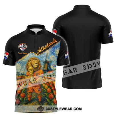 Unisex Shirt - Custom Netherlands World Cup 2026 Shirt - Zipper Polo Shirt / S - T-shirt