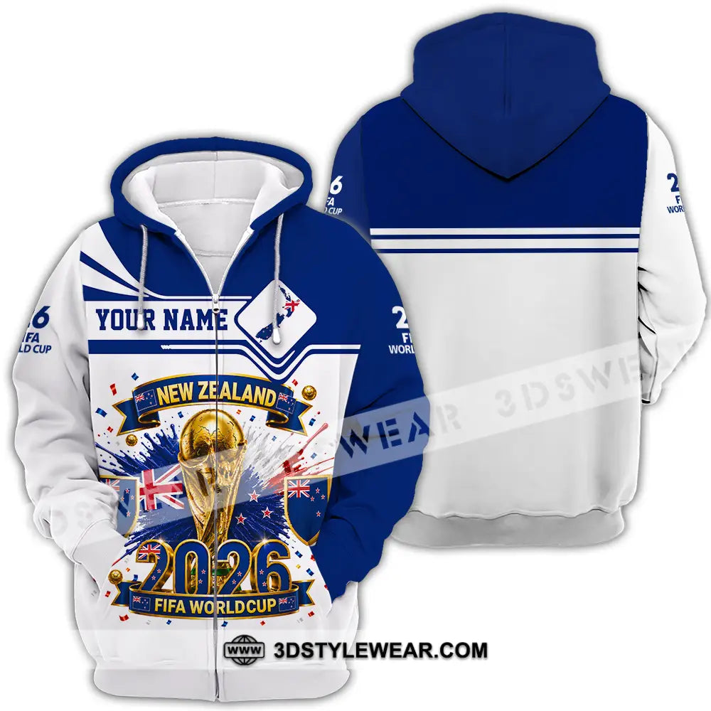 Unisex Shirt - Custom New Zealand World Cup 2026 Shirt - Zipper Hoodie / S - T-shirt