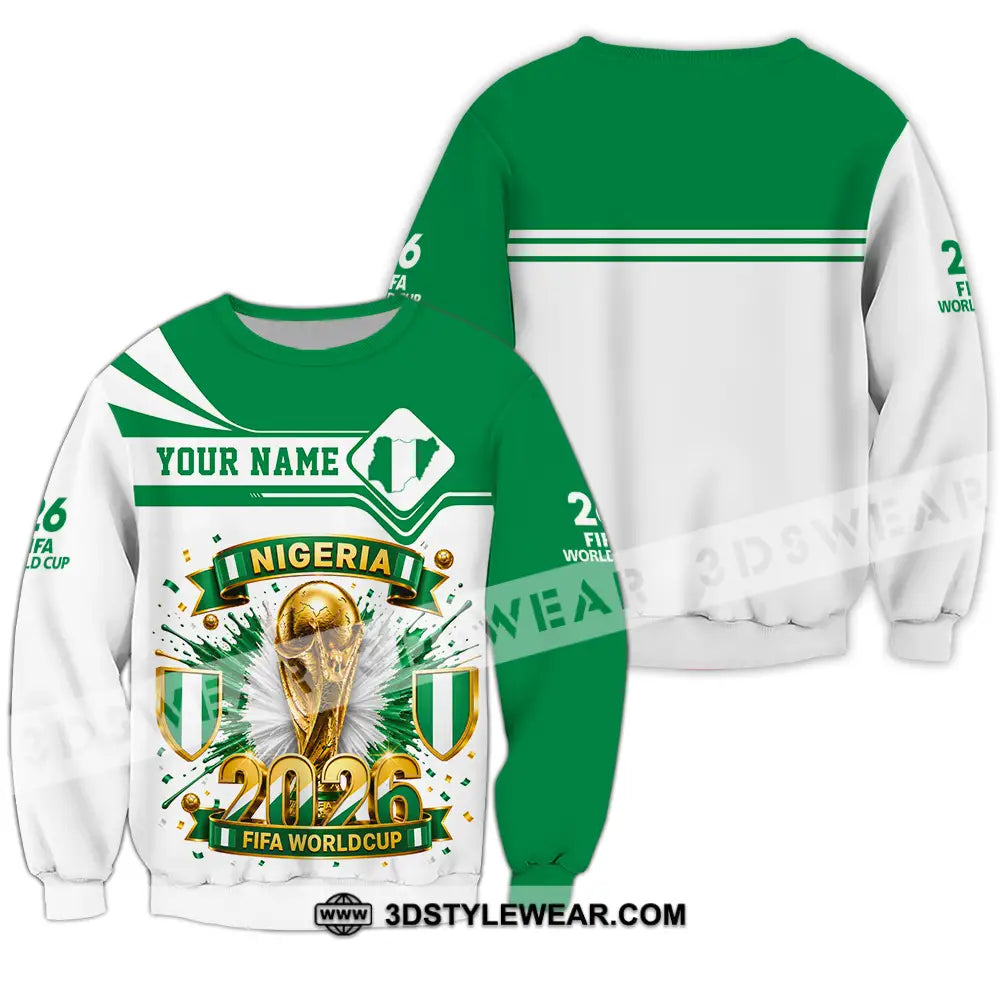 Unisex Shirt - Custom Nigeria World Cup 2026 Shirt - Long Sleeve / S - T-shirt