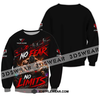 Unisex Shirt - Custom No Fear No Limits Shirt - Long Sleeve / S - T-shirt
