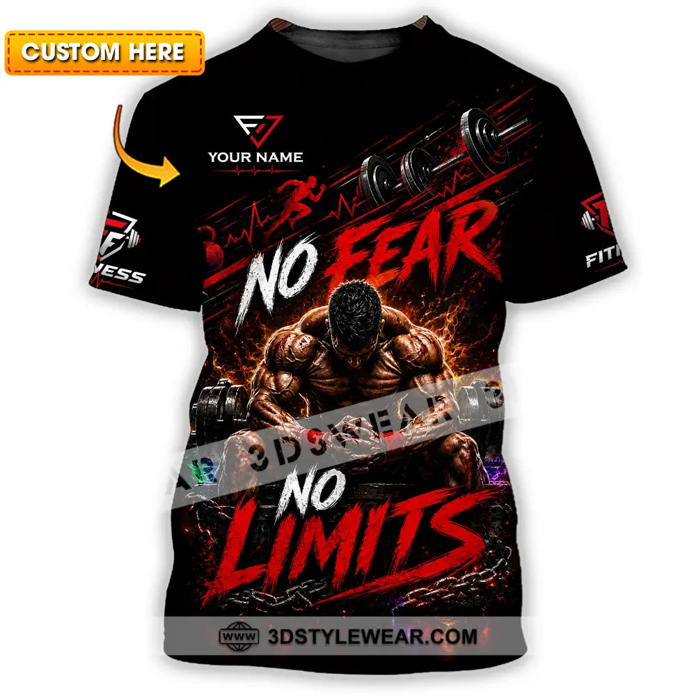 Unisex Shirt - Custom No Fear No Limits Shirt - T-shirt