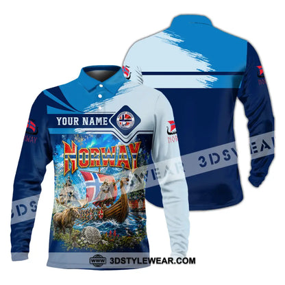 Unisex Shirt - Custom Norway Shirt - Long Sleeve Polo / S - T-shirt