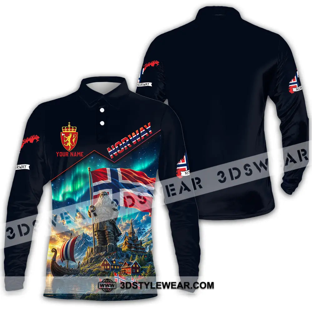 Unisex Shirt - Custom Norway Shirt - Long Sleeve Polo / S - T-shirt