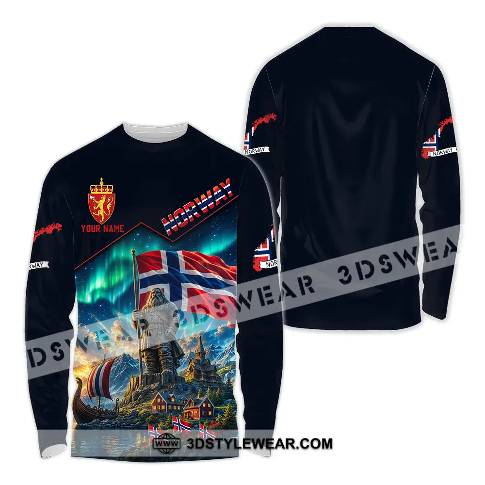 Unisex Shirt - Custom Norway Shirt - Long Sleeve Shirt / S - T-shirt