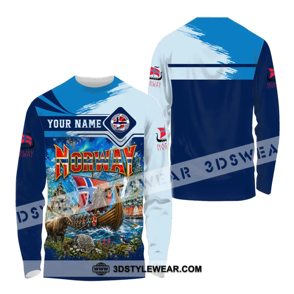 Unisex Shirt - Custom Norway Shirt - Long Sleeve Shirt / S - T-shirt