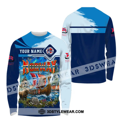 Unisex Shirt - Custom Norway Shirt - Long Sleeve Shirt / S - T-shirt