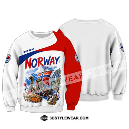 Unisex Shirt - Custom Norway Shirt - Long Sleeve / S - T-shirt