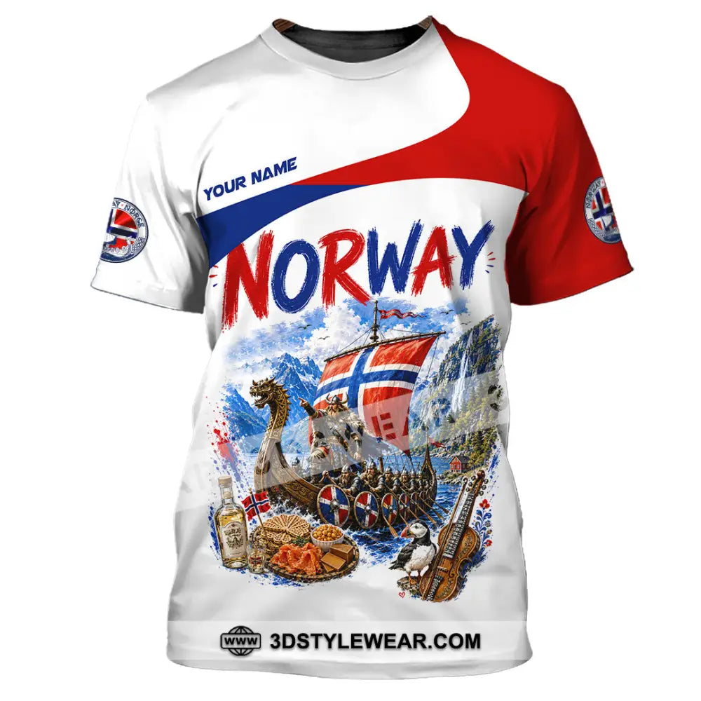Unisex Shirt - Custom Norway Shirt - T-Shirt / S - T-shirt