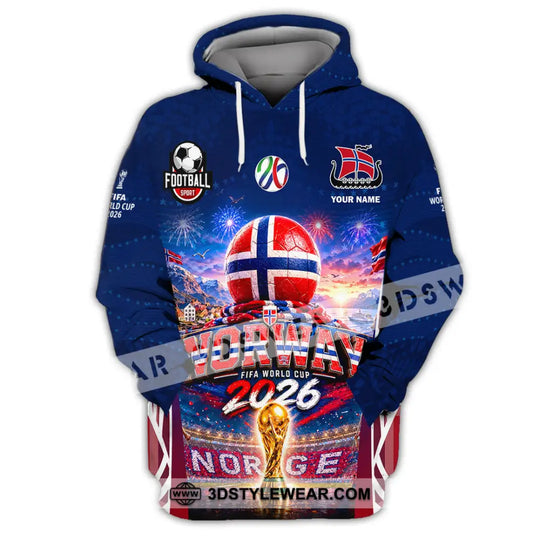 Unisex Shirt - Custom Norway World Cup 2026 Shirt style option 2