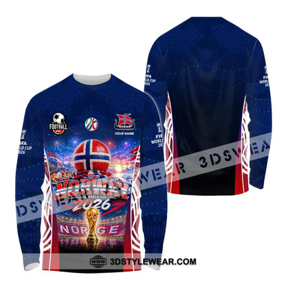 Unisex Shirt - Custom Norway World Cup 2026 Shirt - Long Sleeve Shirt / S - T-shirt