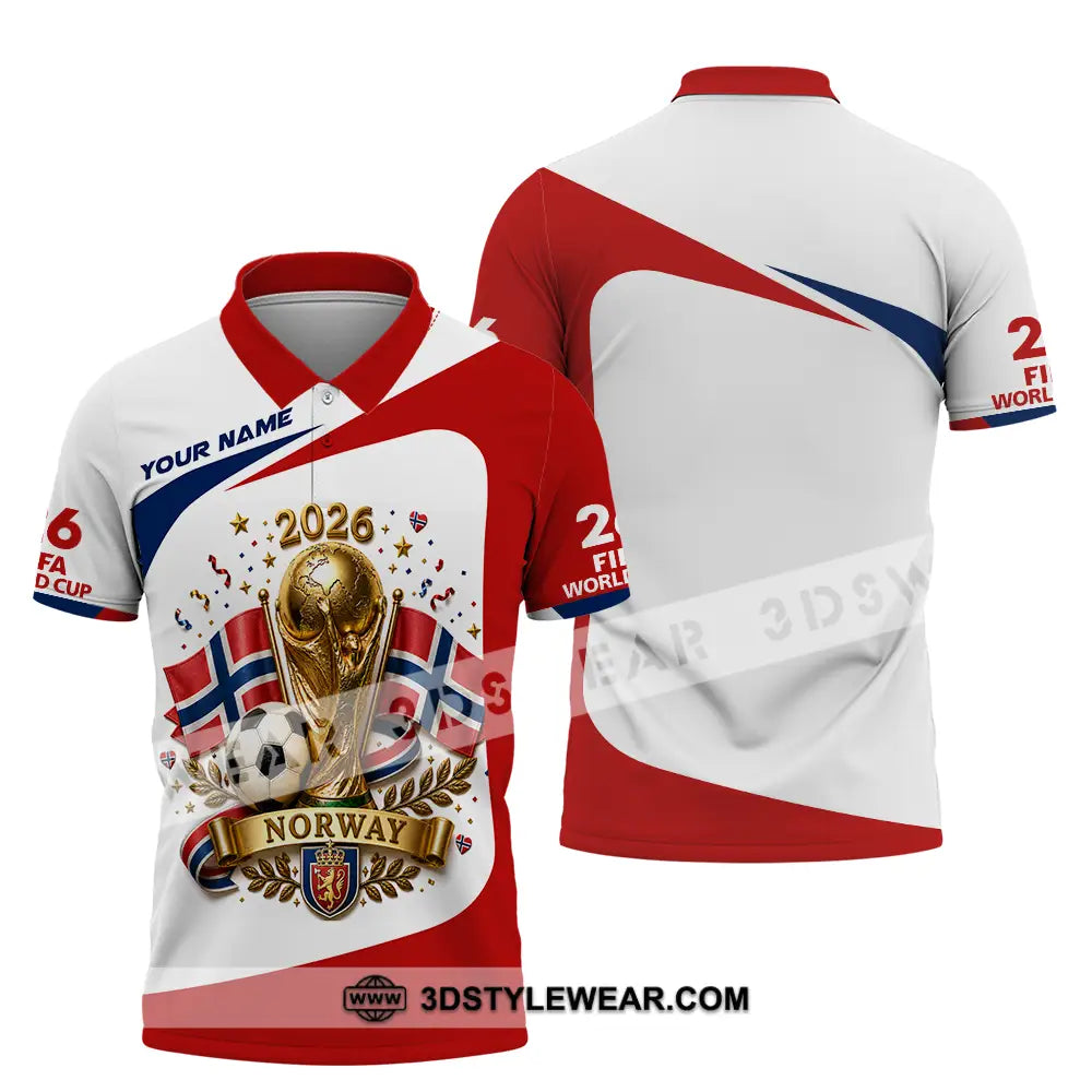 Unisex Shirt - Custom Norway World Cup 2026 Shirt - Polo Shirt / S - T-shirt