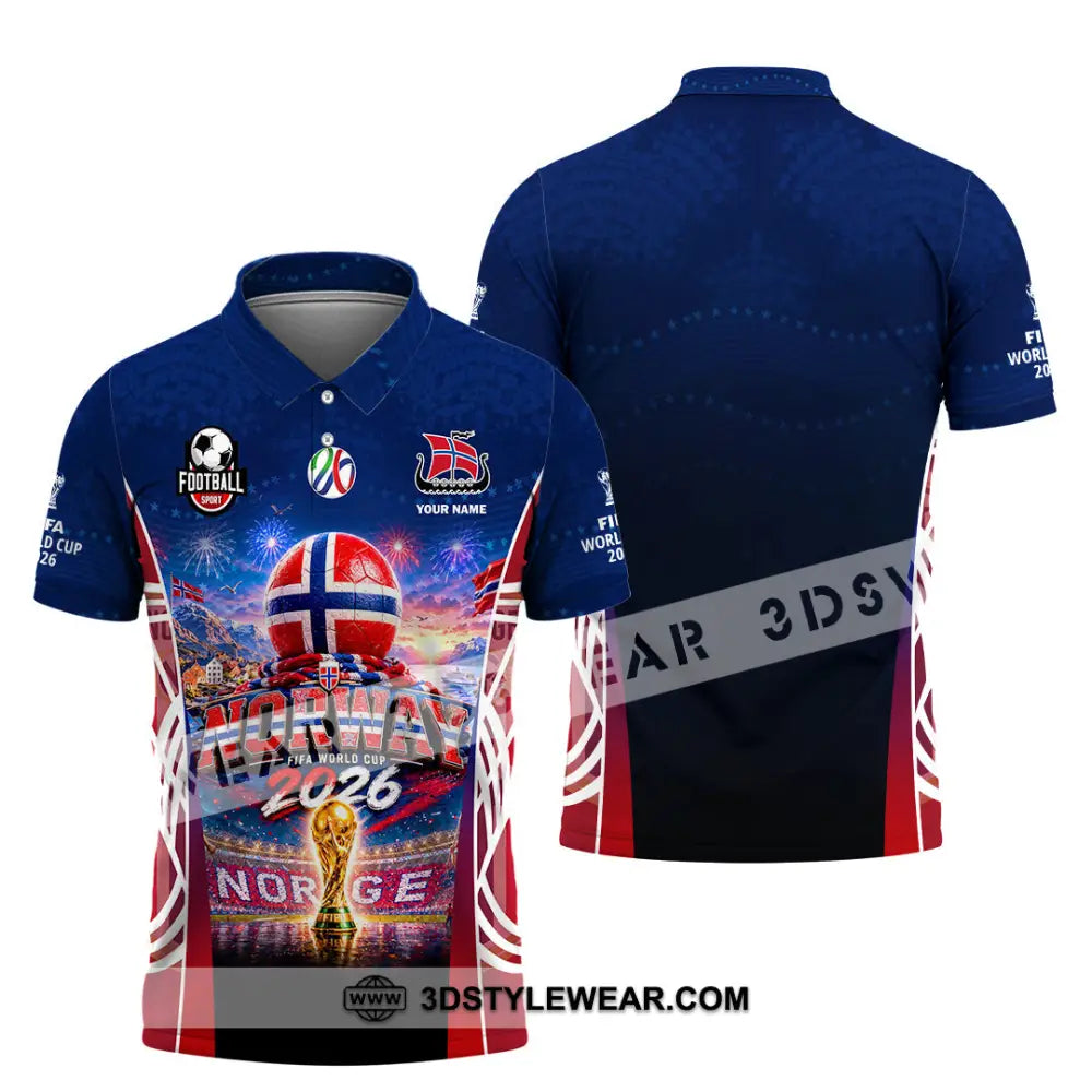 Unisex Shirt - Custom Norway World Cup 2026 Shirt - Polo Shirt / S - T-shirt