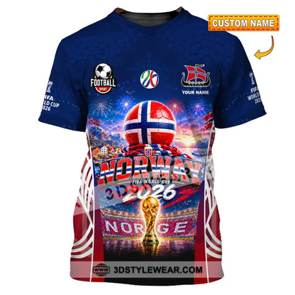 Unisex Shirt - Custom Norway World Cup 2026 Shirt - T-shirt