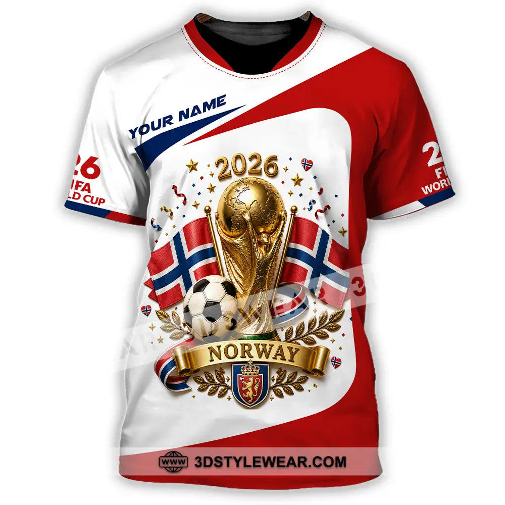 Unisex Shirt - Custom Norway World Cup 2026 Shirt - T-Shirt / S - T-shirt