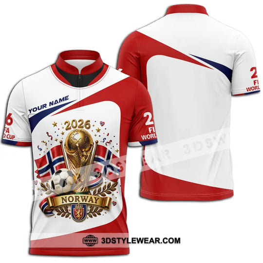 Unisex Shirt - Custom Norway World Cup 2026 Shirt style option 2