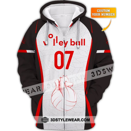 Unisex Shirt, Custom Number Volleyball Shirt, Volleyball Hoodie, Volleyball Team T-Shirt, Gift for Volleyball Players style option 4