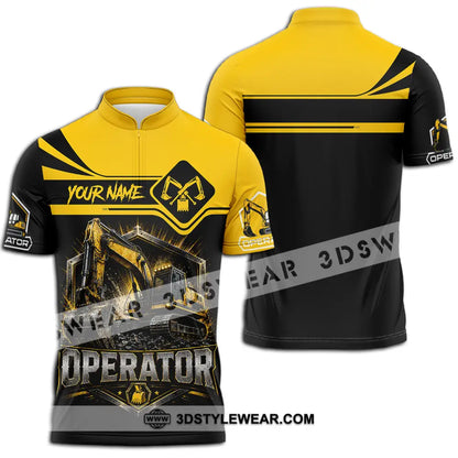 Unisex Shirt - Custom Operator Shirt - Zipper Polo Shirt / S - T-shirt