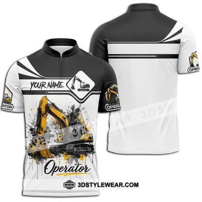 Unisex Shirt - Custom Operator Shirt - Zipper Polo Shirt / S - T-shirt