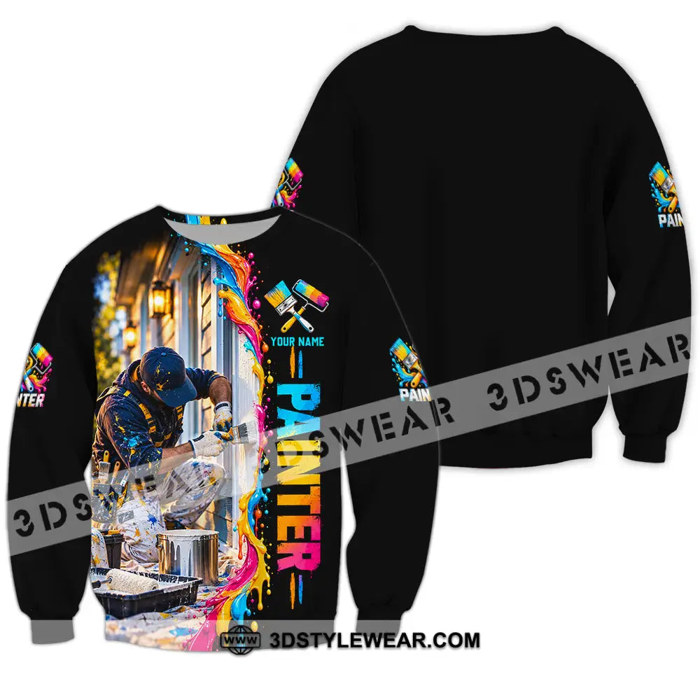 Unisex Shirt - Custom Painter Shirt - Long Sleeve / S - T-shirt