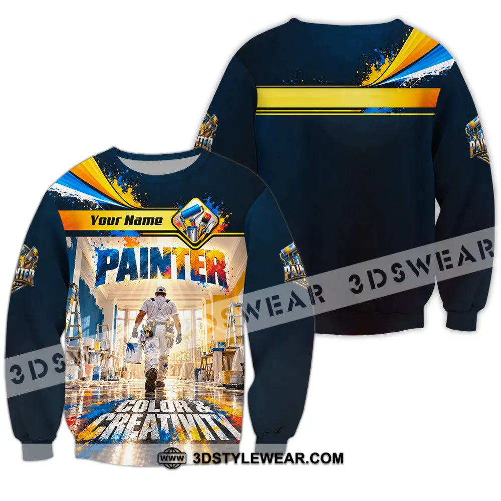 Unisex Shirt - Custom Painter Shirt - Long Sleeve / S - T-shirt