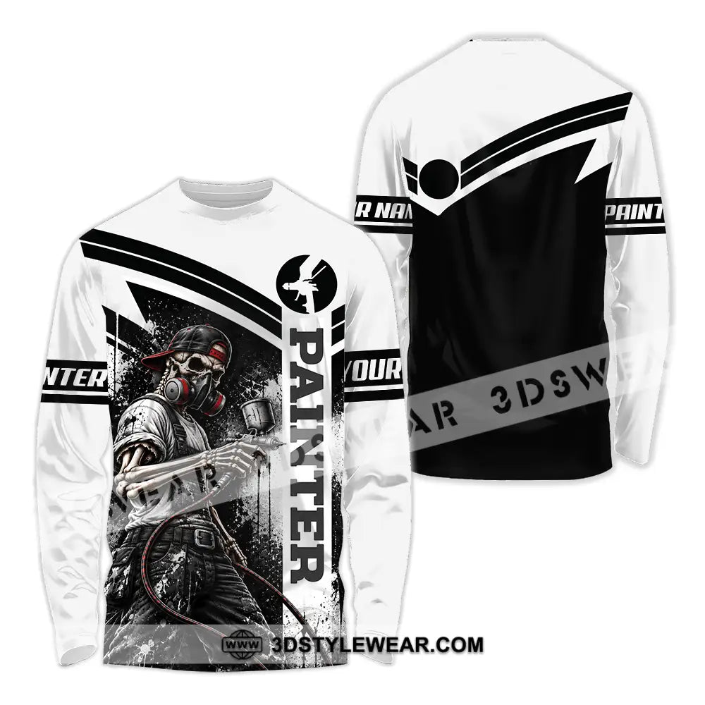 Unisex Shirt - Custom Painter Shirt - Long Sleeve Shirt / S - T-shirt