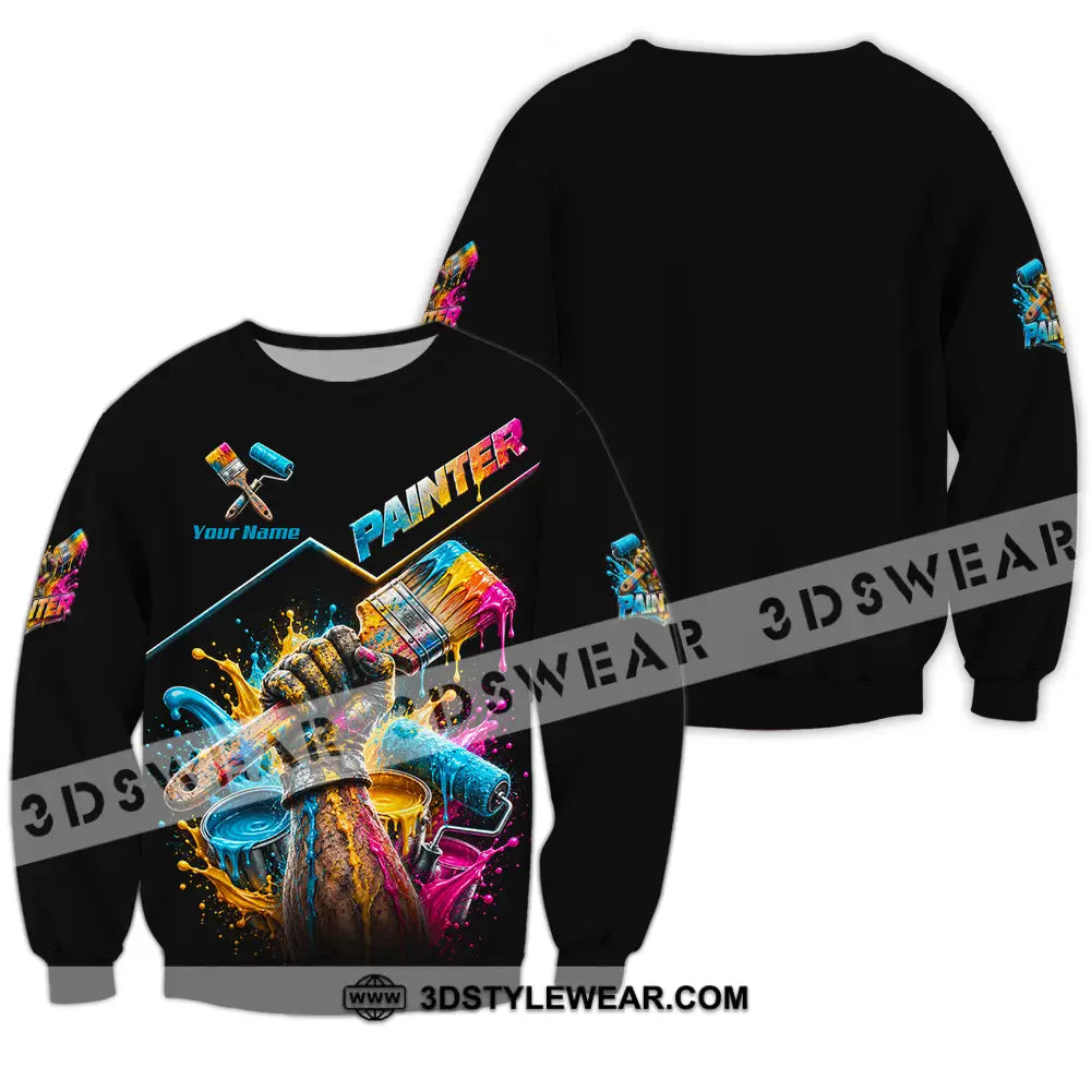 Unisex Shirt - Custom Painter Shirt - Long Sleeve / S - T-shirt