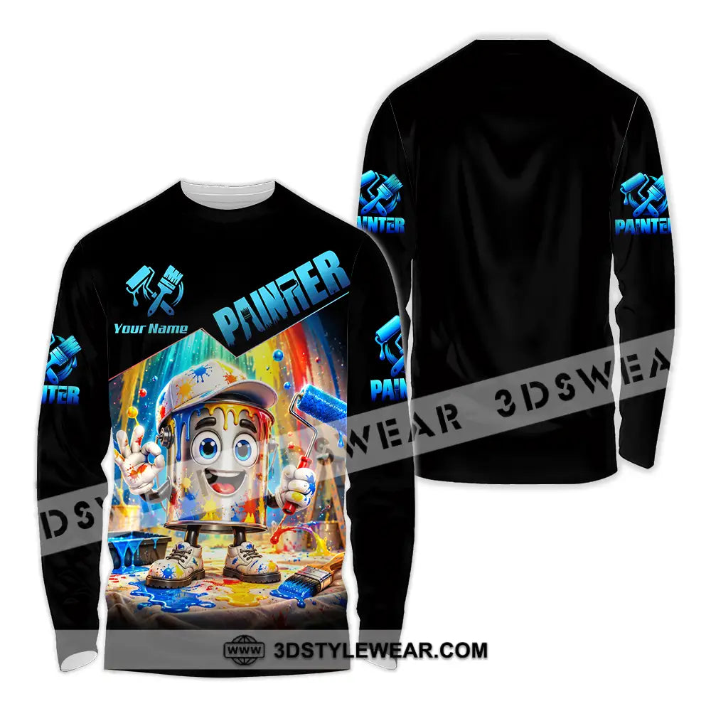 Unisex Shirt - Custom Painter Shirt - Long Sleeve Shirt / S - T-shirt