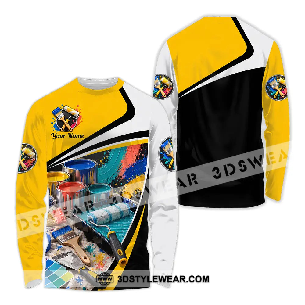 Unisex Shirt - Custom Painter Shirt - Long Sleeve Shirt / S - T-shirt