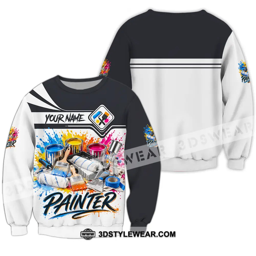 Unisex Shirt - Custom Painter Shirt - Long Sleeve / S - T-shirt