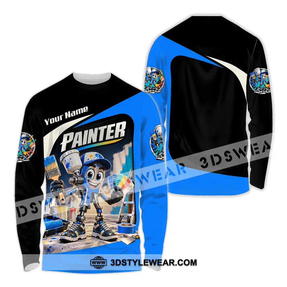 Unisex Shirt - Custom Painter Shirt - Long Sleeve Shirt / S - T-shirt
