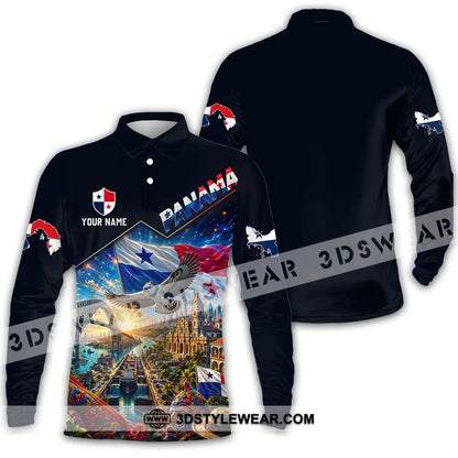 Unisex Shirt - Custom Panama Shirt - Long Sleeve Polo / S - T-shirt