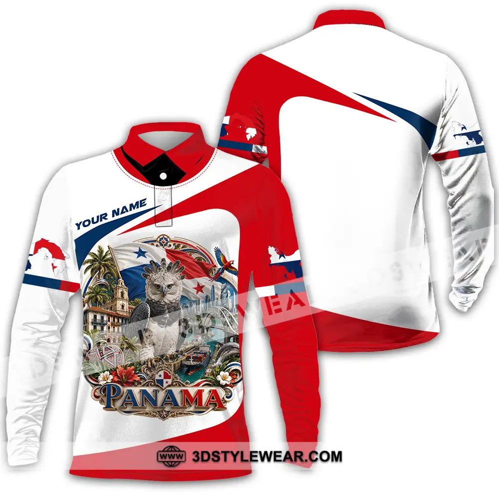 Unisex Shirt - Custom Panama Shirt - Long Sleeve Polo / S - T-shirt