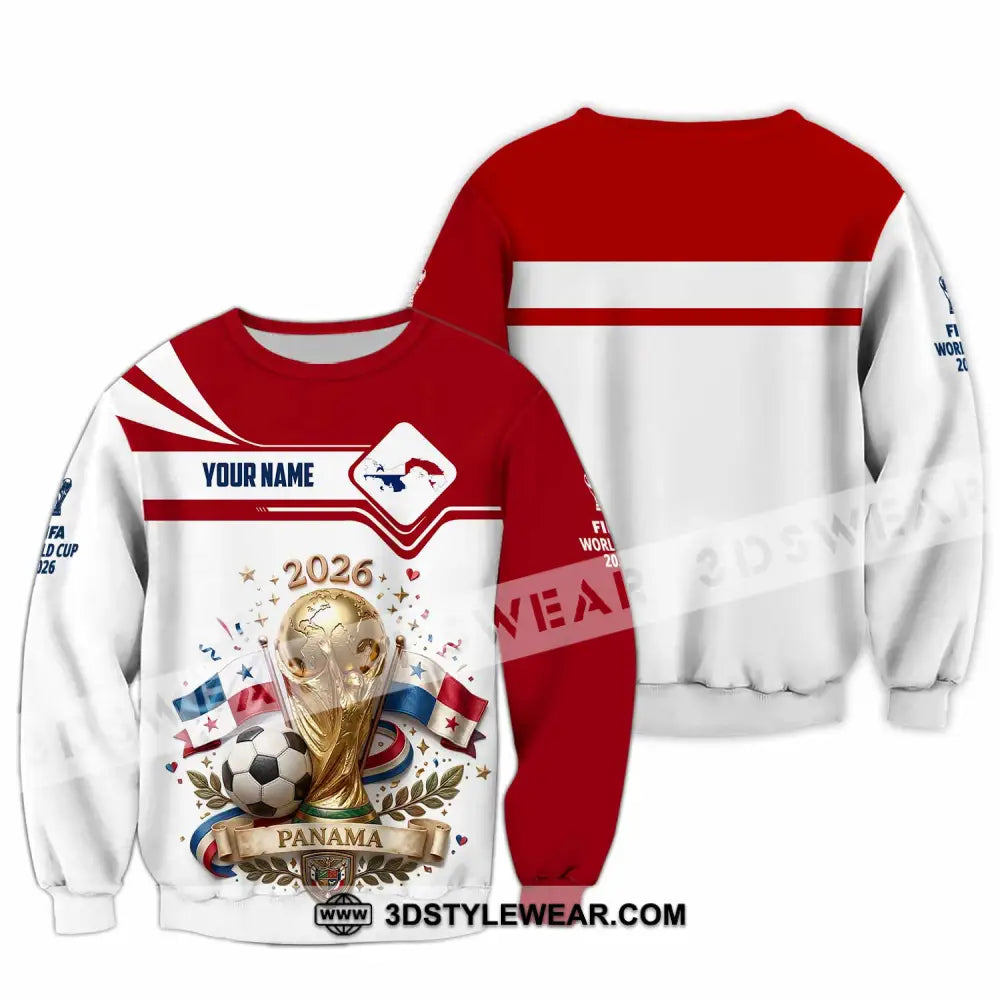 Unisex Shirt - Custom Panama World Cup 2026 3D Shirt - Long Sleeve / S - T-shirt