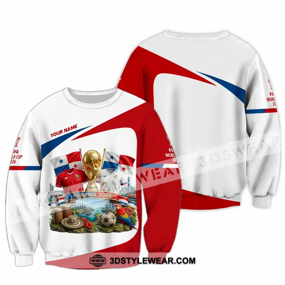 Unisex Shirt - Custom Panama World Cup 2026 3D Shirt - Long Sleeve / S - T-shirt
