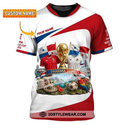Unisex Shirt - Custom Panama World Cup 2026 3D Shirt - T-shirt
