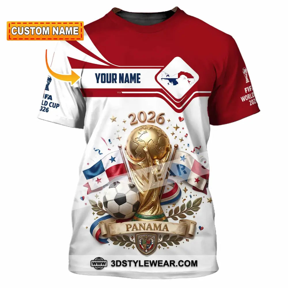 Unisex Shirt - Custom Panama World Cup 2026 3D Shirt - T-shirt