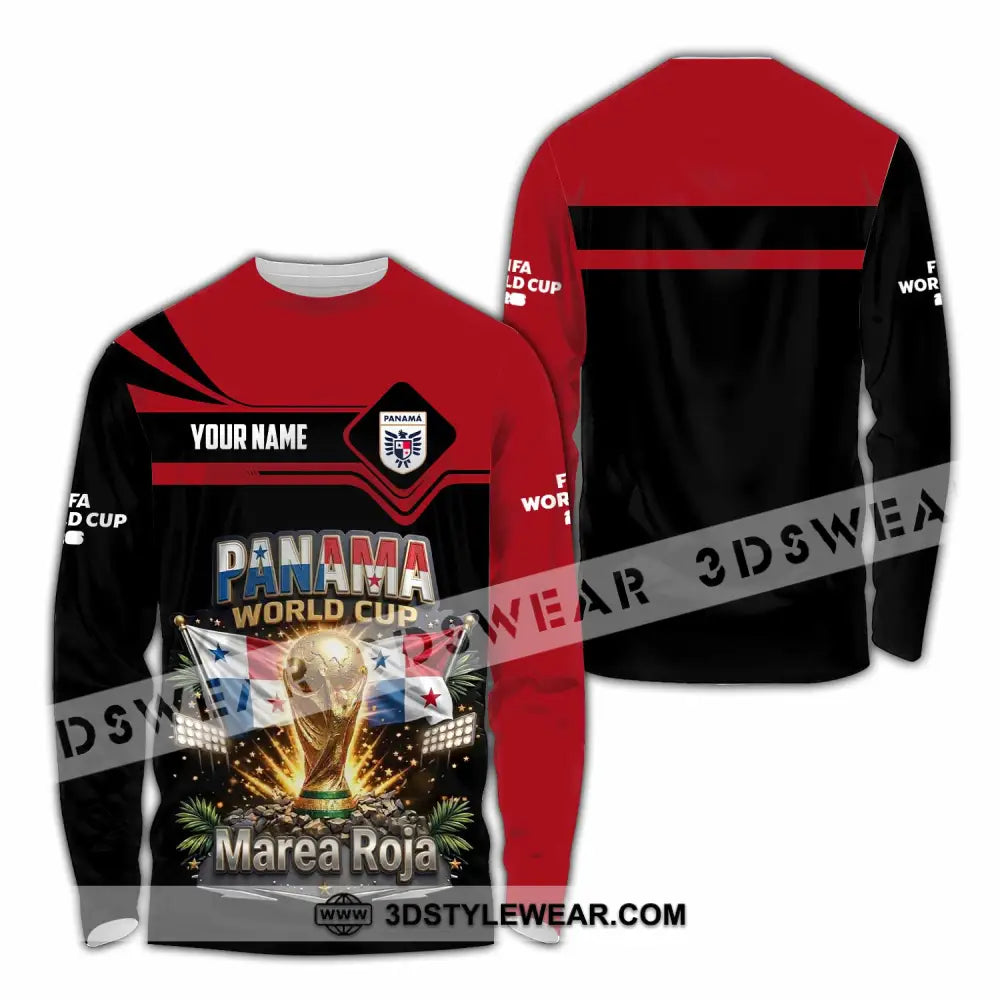 Unisex Shirt - Custom Panama World Cup 2026 Shirt - Long Sleeve Shirt / S - T-shirt