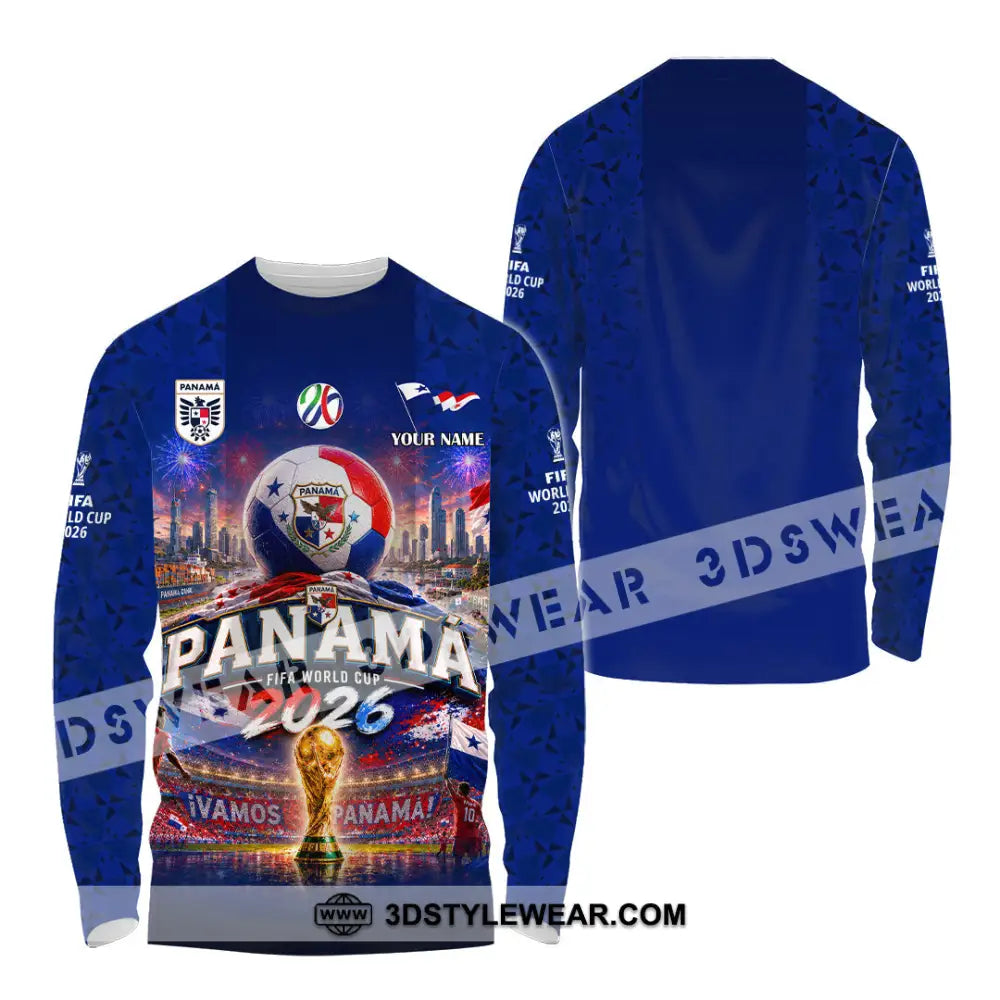 Unisex Shirt - Custom Panama World Cup 2026 Shirt - Long Sleeve Shirt / S - T-shirt